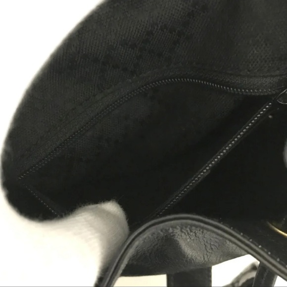 GUCCI Small Bamboo Handle Black Leather Back Pack: A STUNNER! - Picture 9 of 11
